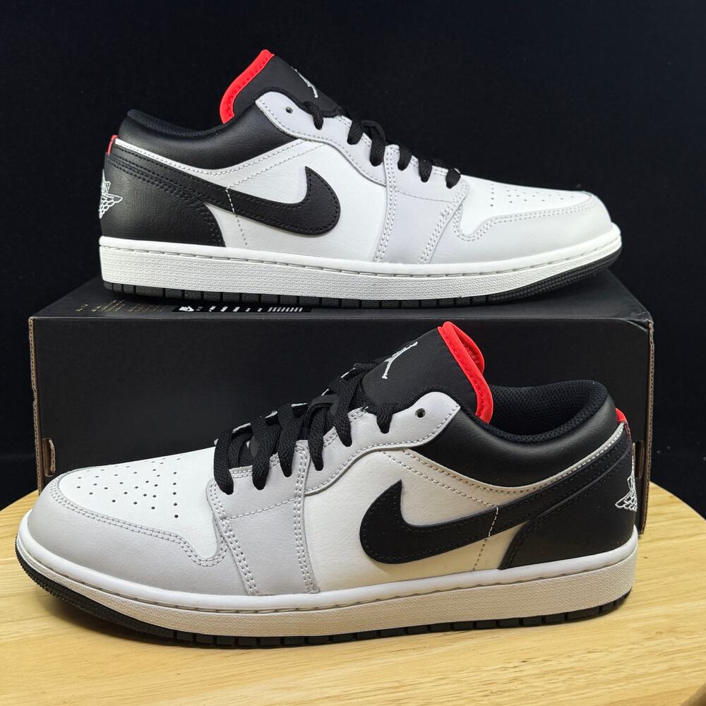 Nike Air Jordan 1 Low Neutral Grey Black (553558 045) Men's Size 9.5